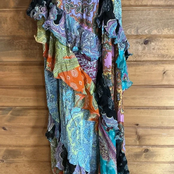 Zara Pastel Paisley Maxi Dress - Picture 6 of 8